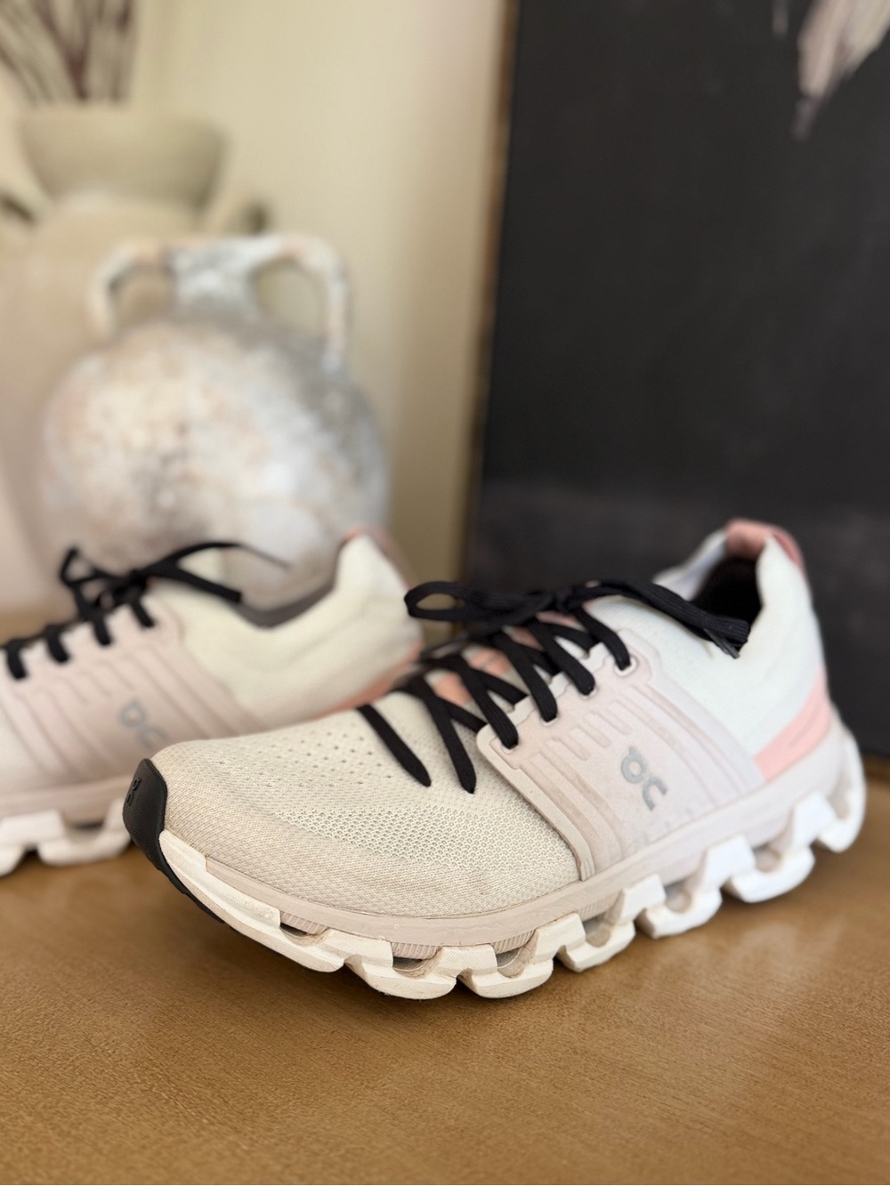 On Cloudswift Women’s Running Shoes White Pink Size 8.5